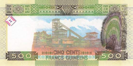 500 Francs Guinéens 2015